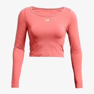 Under Armour Women's Coral Long Sleeve Seamless Train Crop Top